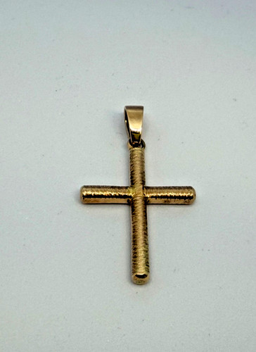 Rotgold kreuz anhänger groß - anhänger,