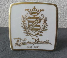 Weimar Porzellanaufsteller Werbeaufsteller Reklame Aufsteller Werbung