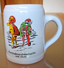 DDR Keramik Bierkrug Motiv