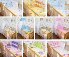 Baby Bettset 5-20T mit Chiffonhimmel Bettwäsche  Stange Wickelauflage