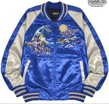 Snoopy Sukajan Jacke Blau