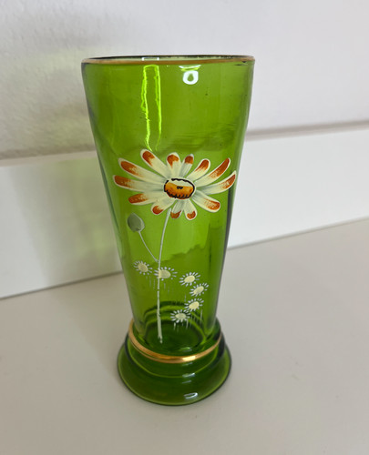 Vintage glas grün - grün, mit