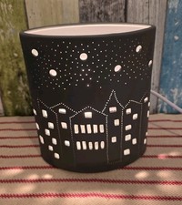 ❤ Gilde Lichterhaus Lampe Tischleuchte Stadtlichter grau ❤