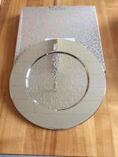 Alessi Tablett "dressed" Design by Marcel Wanders,Edelstahl, mittig Reliefdekor