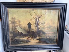 Romantische School 19th Century Painting signed A Schelfhout; Attr. C.E.Ahrendts