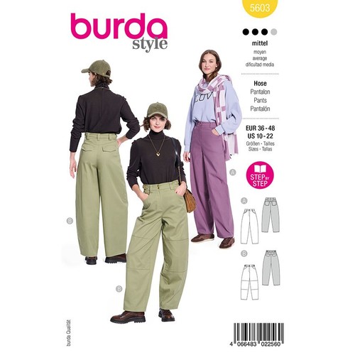 Hosen burda 5603 - burda,