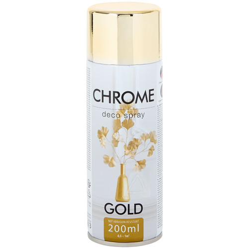 Chrom gold effekt spray 200ml - gold,