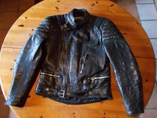 Motorrad Lederjacke schwarz