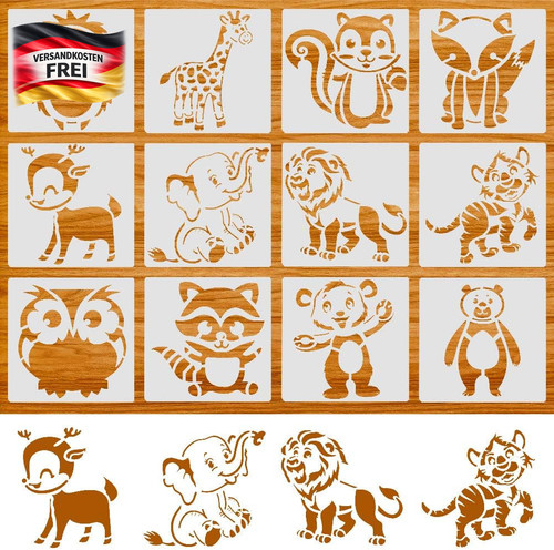 Tier schablonen set - tier-schablonen, 12