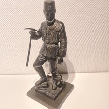 Rarität  Kunstguss Alter Bergmann mit abnehmbarer Hacke und Frosch (Grubenlampe)