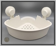 TISKEN IKEA - DUSCHABLAGE - ECK-REGAL - Weißer Kunststoff - Sehr guter Zustand