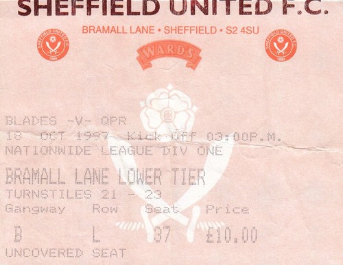 Ticket sheffield united v - ticket,