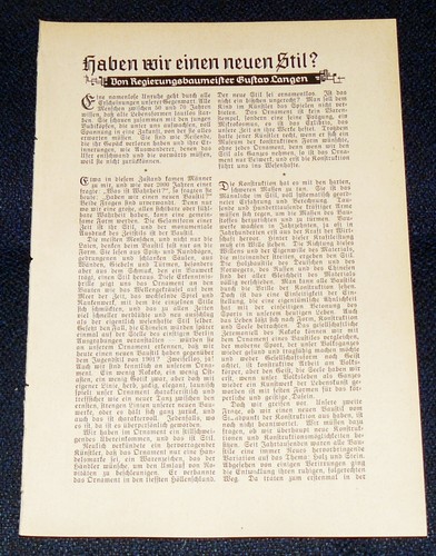 Haben wir einen neuen stil - haben,