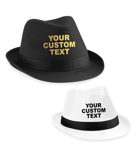 Personalisierte mütze fedora - personalisierte,