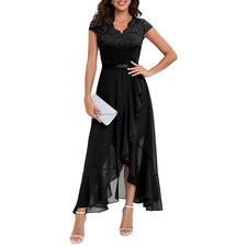 Damen Langes Abend Ball Kleid