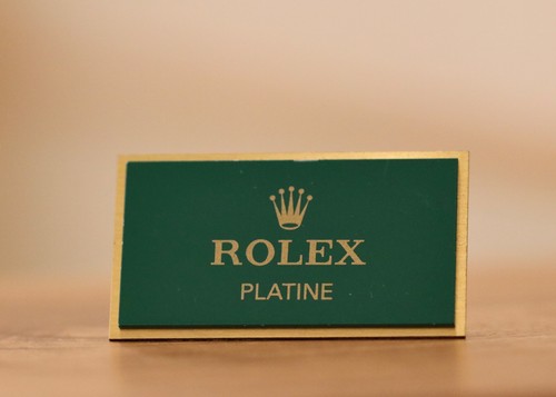 Rolex uhrenschild aus platin - rolex,