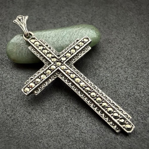 Art deco kreuz anhänger - deco, 835