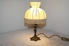 Alte Tischleuchte Nachttischlampe Cherub Knabe Junge Barock Putte Putto Rokoko