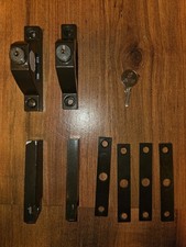 +++ 2x GWE Sicherheitsriegel Fenster-/Tür-Zusatzsicherung, abschließbar +++