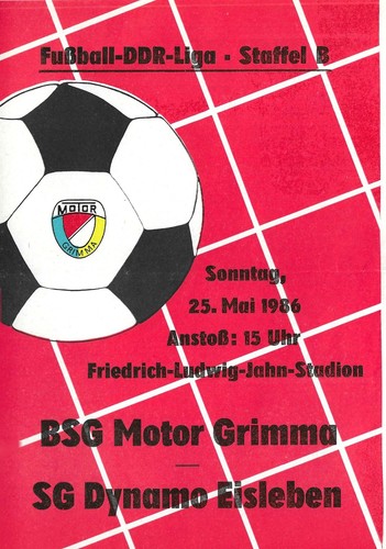 Ddr liga fußballprogramm - ddr,