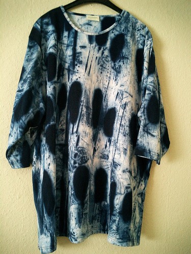 Batik print shirt blau gr - batik,
