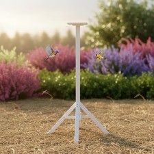 Vogelhausständer Weiß 1,05m