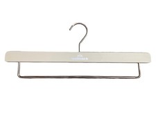 Walbusch Kleiderbügel Original Vollholz Weiß Massiv Marken Chrom