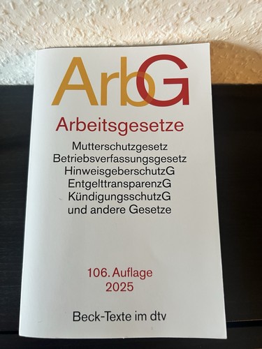 Beck texte arbg arbeitsgesetze - beck-texte,