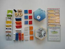 Siedler von Catan - Ersatzteile Räuber, Rohstoffkarten, Holzfiguren, Stoffbeutel