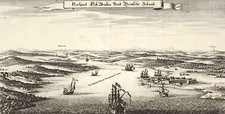 STRALSUND - Panoramaansicht - Merian - Kupferstich um 1650