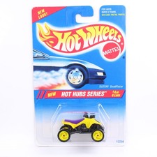 Hot Wheels 1995 - BLUE CARD COLLECTOR - SUZUKI QUADRACER - HOT HUBS SERIE