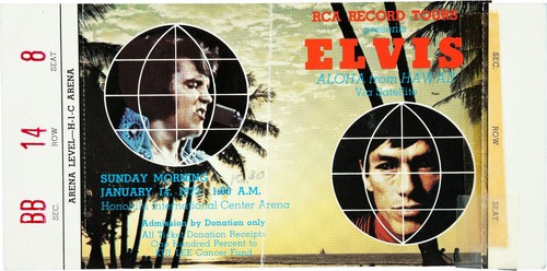 Elvis presley concert ticket - presley,