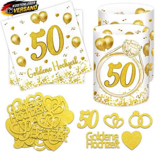 Stück servietten goldene - 20,