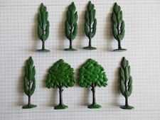 SIKU  -alt-  6 Pappeln und 2 Laubbäume - noch gut erhalten