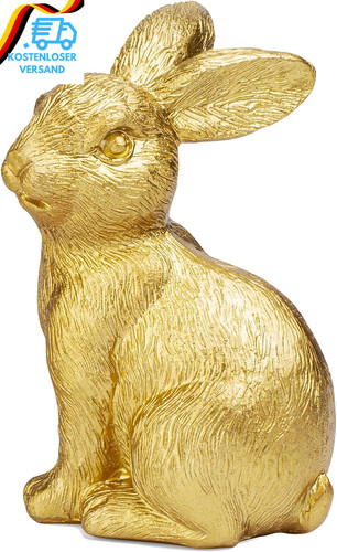 Hase osterdeko outdoor gold - hase,