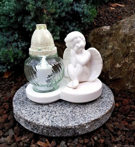 Grablaterne mit sockel - **,