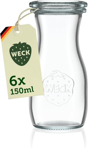Weck glasflaschen 150ml - glasflaschen, 6er