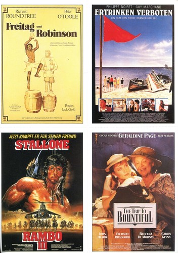 16x cinema plakatkarten rambo - cinema, (rambo