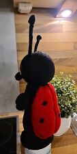 Vintage Handarbeit ~ Süßer Marienkäfer Glückskäfer als HAND-PUPPE HANDSPIELPUPPE