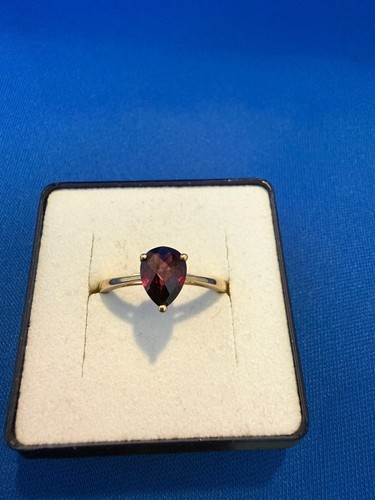 Ring gold granat damenring - ring,