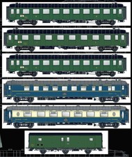 Models World 1002, 6tlg. Set Personenwagen Paris-Nice, SNCF, Neu & OVP, H0