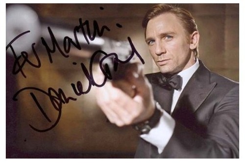 Daniel craig autogramm - daniel, ++autogramm++