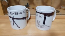 MG 42 MP 40, Tassen Becher mit WW 2 Waffen  bedruckt.