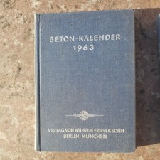 Beton-Kalender. 1963 1960