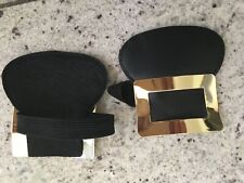 goldene Schuhschnallen Paar