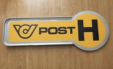 Postbus Haltestellen Schild Deutsch Post Haltestelle