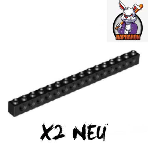 Lego 1x16 brick holes - 2x,