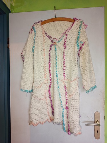 Strickjacke cremfarben bunt - cremfarben/bunt, gr