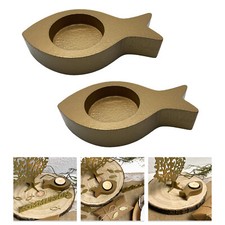 Teelichthalter Fisch 2er Set
