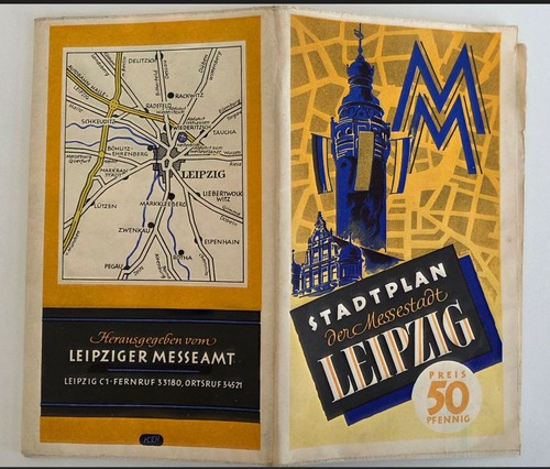 Ddr stadtplan messestadt - ddr,